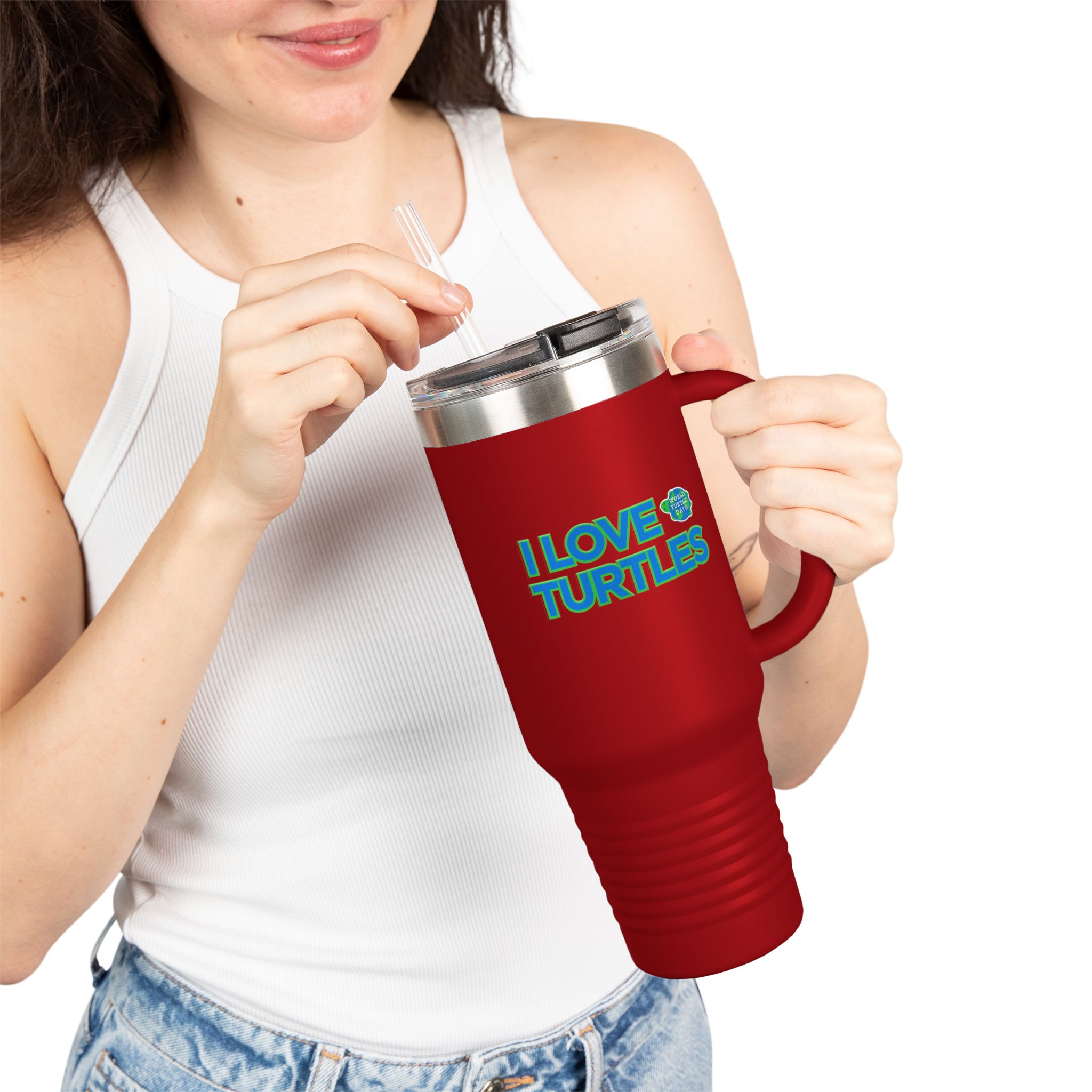 I Love Turtles 40oz Tumbler - Image 6