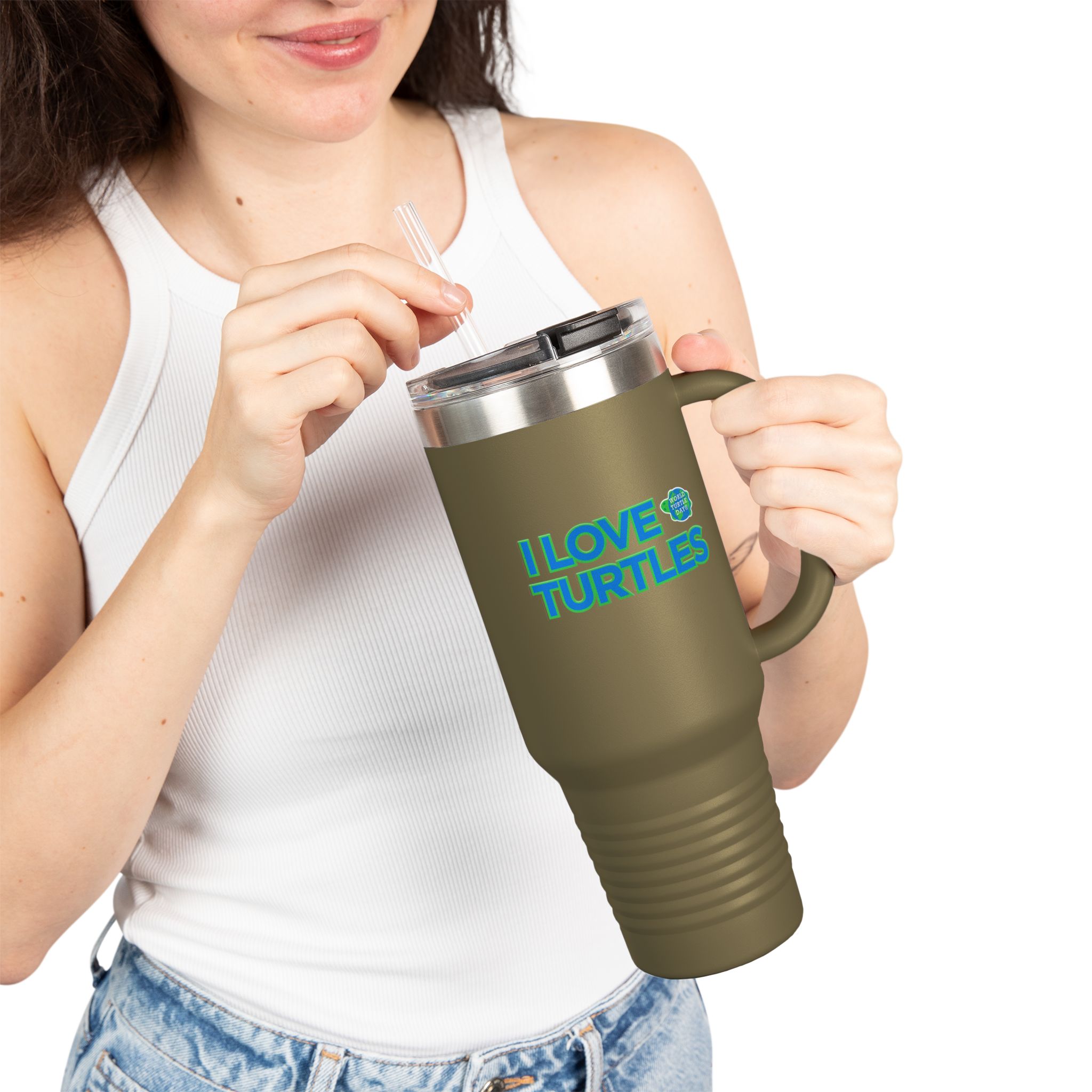 I Love Turtles 40oz Tumbler - Image 10