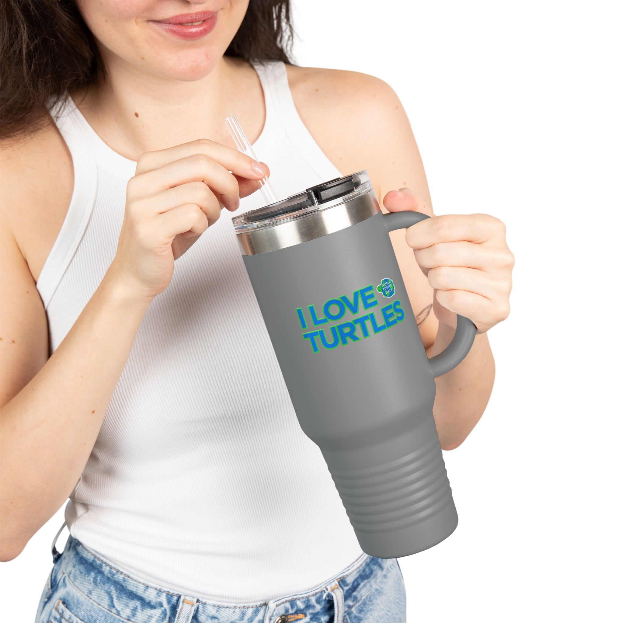I Love Turtles 40oz Tumbler - Image 12