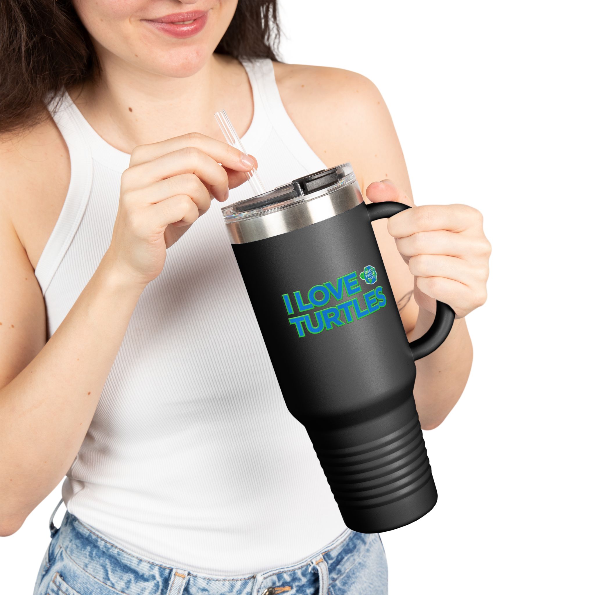 I Love Turtles 40oz Tumbler - Image 8