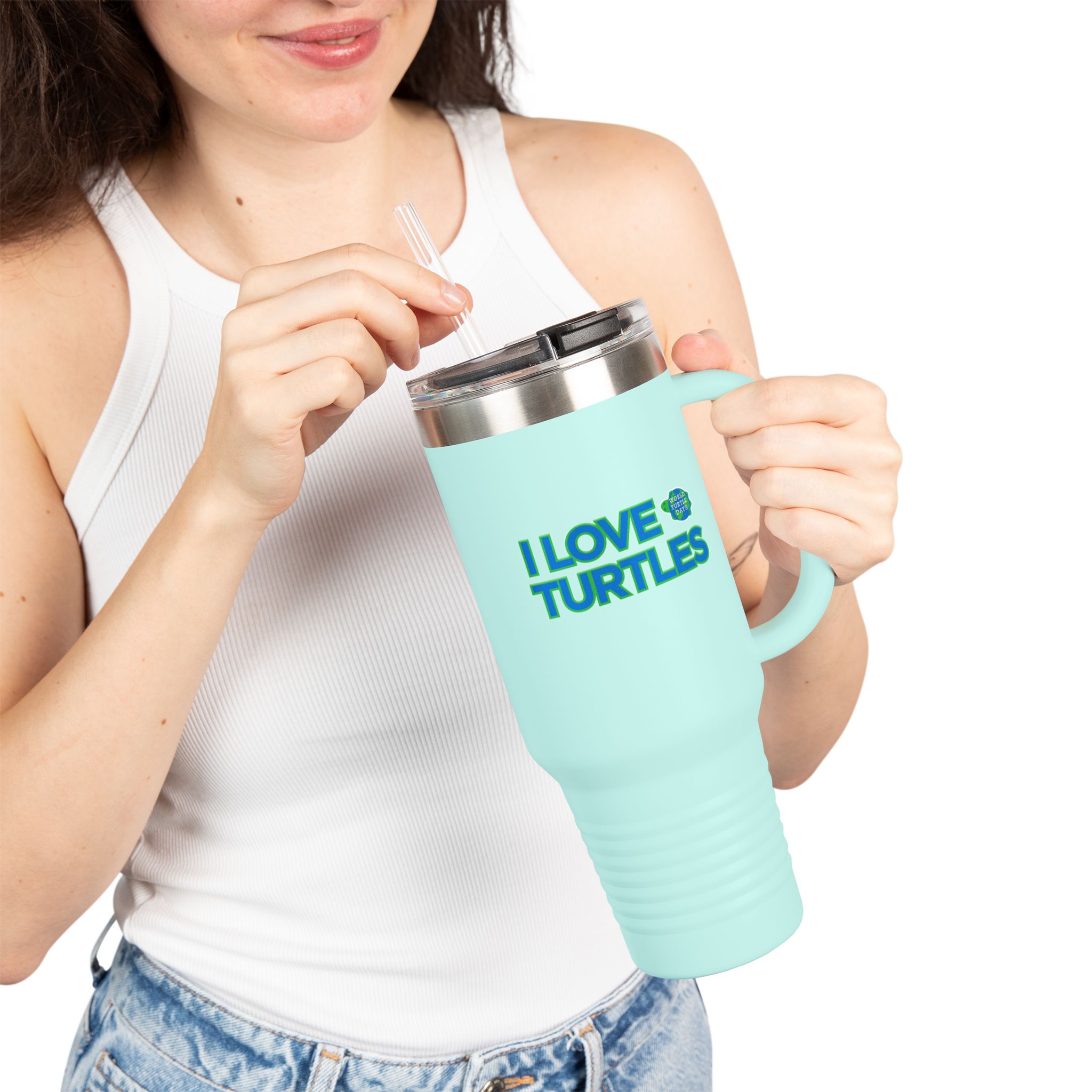 I Love Turtles 40oz Tumbler