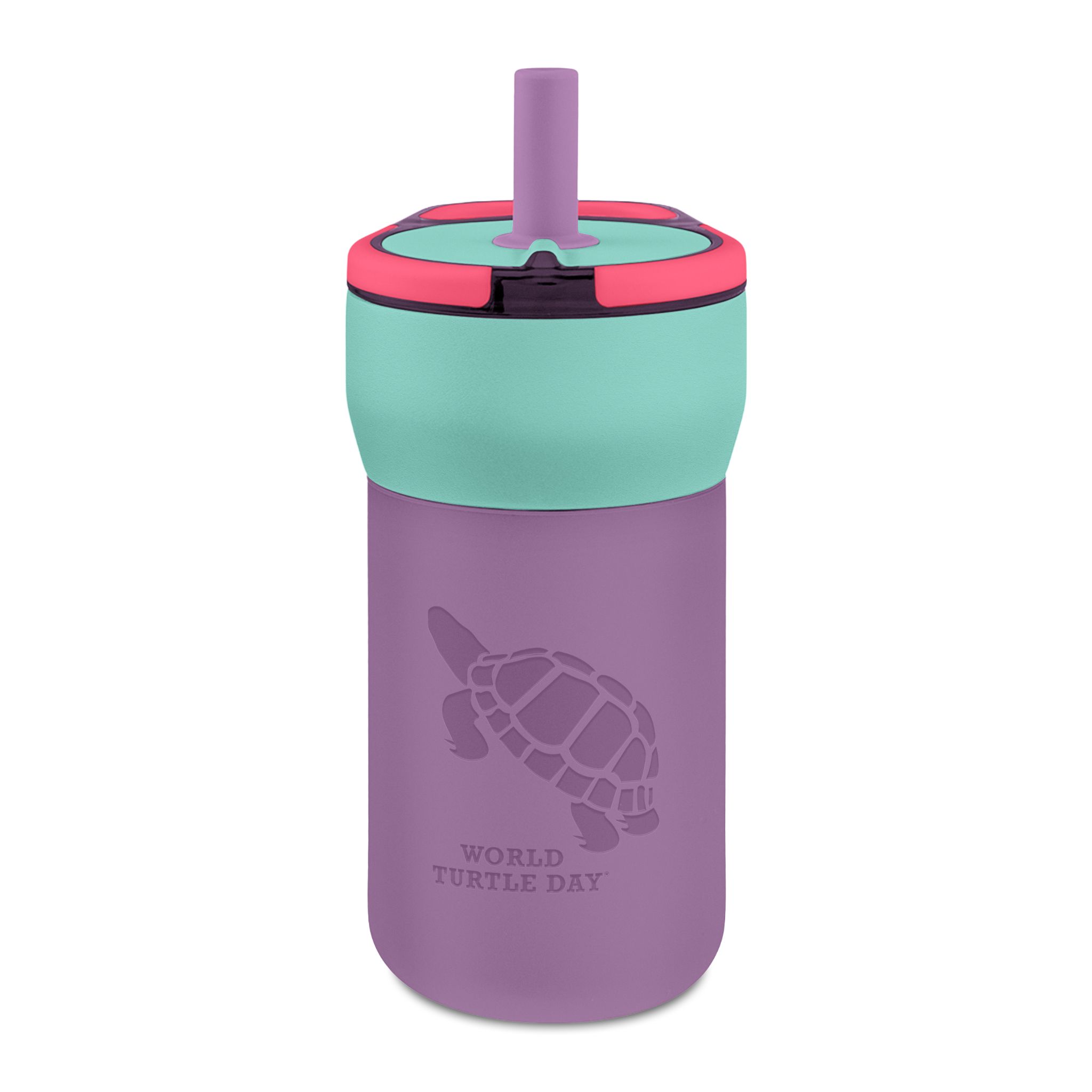 Kids World Turtle Day Leakproof Straw Tumbler, 12 oz - Image 5